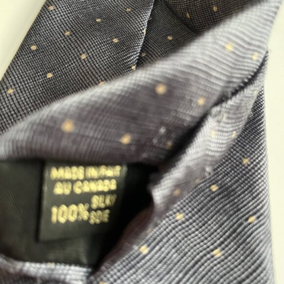 Men's Tie Silk J. G. Hook Blue / Grey - Picture 5 of 7